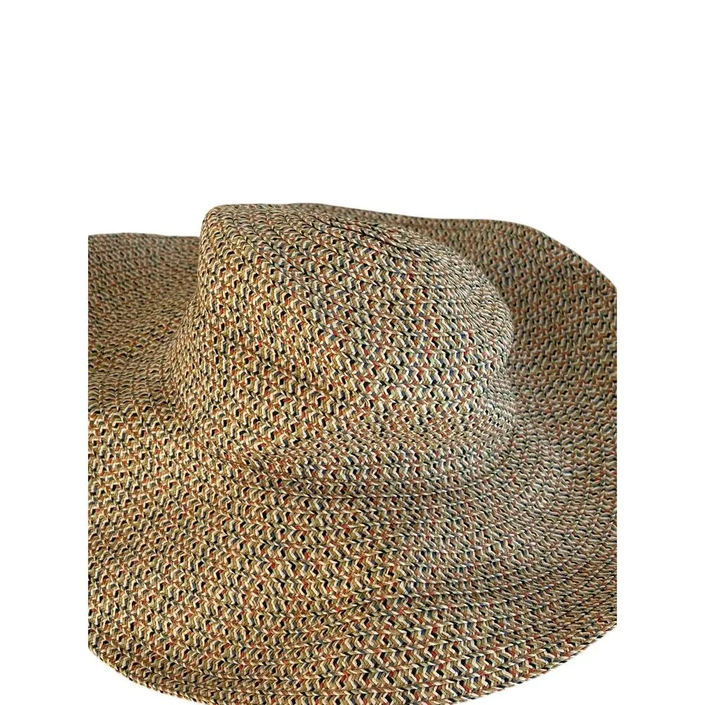 Four Buttons Hat San Dego Hat Co. Beach Floppy Wide Brim Staw Weave Hat‎